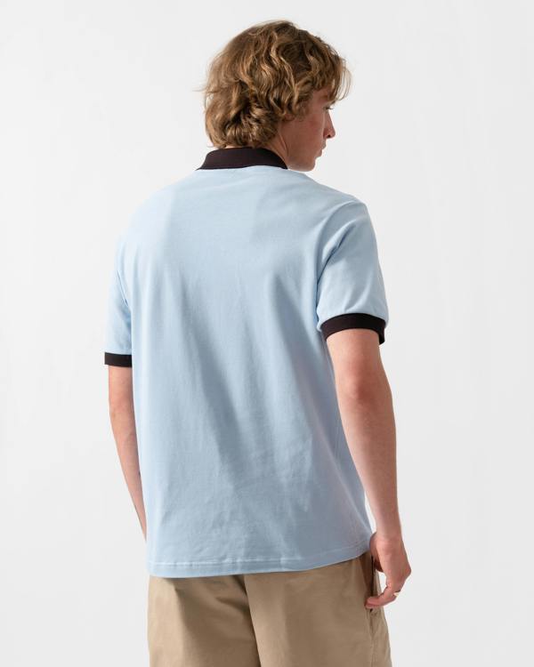 Lacoste Classic Fit Short Sleeve Mens Piqué Polo - Chambray/Buffalo 4I3