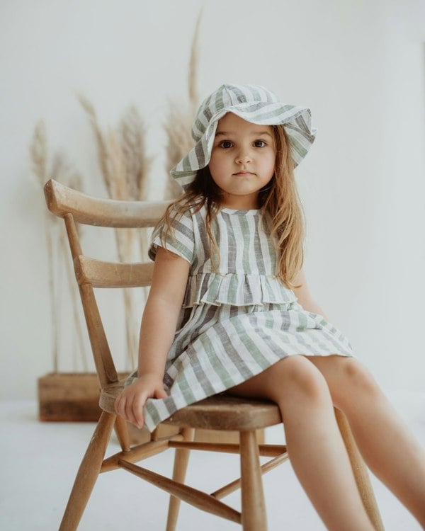 Multicolour Stripe Print Dress - image 1