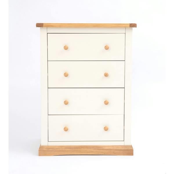 Trevi 4 Drawer Chest of Drawers Wood Knob
