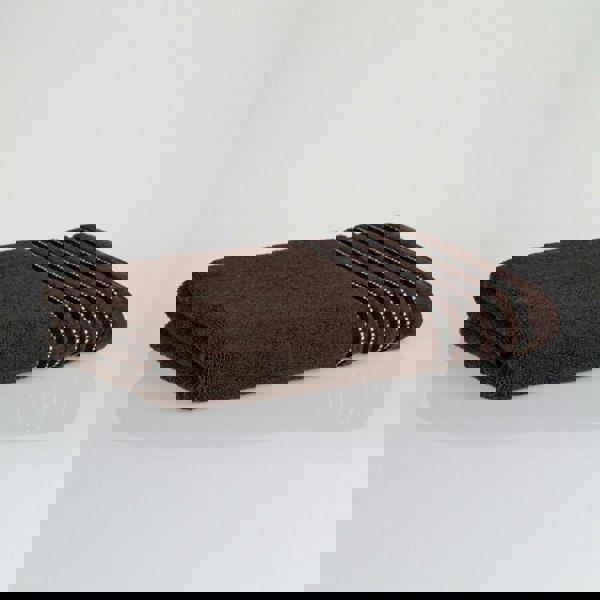 My Basic Stuff Cotton Towel Set | 500 GSM | Hand & Bath Towels | Ultra Soft & Absorbent | Chocolate