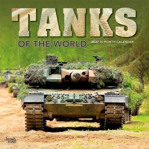 Tanks Of The World Calendar 2027, Wall Calendars, Month To View, History & Literature, Gift