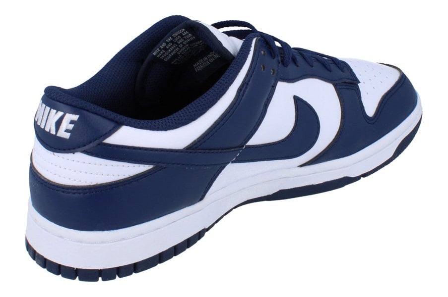 Nike Dunk Low Retro Mens Trainers Hf5441  107 - White Midnight Navy 107 - Photo 2