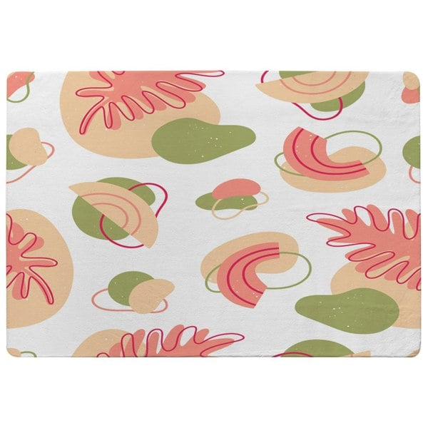 Benjamin Tate Design botanical elements with line art (Rug)