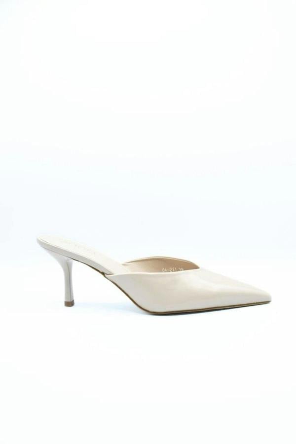 Mariana Pointed Toe Slip-on High Heels - Nude