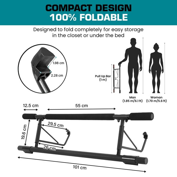 Generise Foldable Pull Up Bar - Carbon Steel