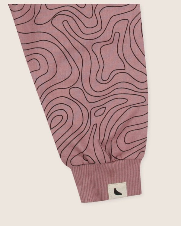 organic cotton Pink Contour Print Joggers - image 4