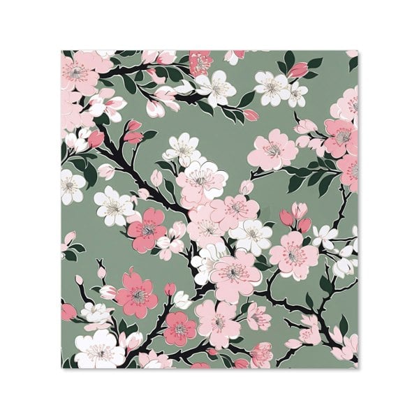 Warren Reed - Designer Pink Floral Abstract Pattern Kitchen Splashback