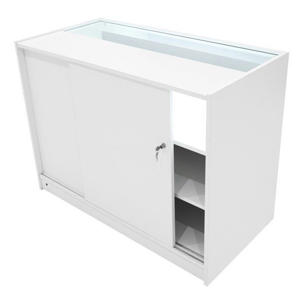 Monstershop Polaris LED Shop Counter Set K1200, B1200, TB60 & CM60 - White