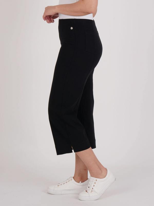 PennyPlain Wide Leg Bengaline - Black