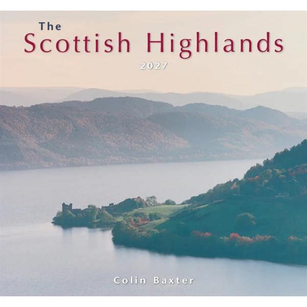 Colin Baxter, Scottish Highlands Calendar 2027, Wall Calendars, Month To View, Travel, Gift