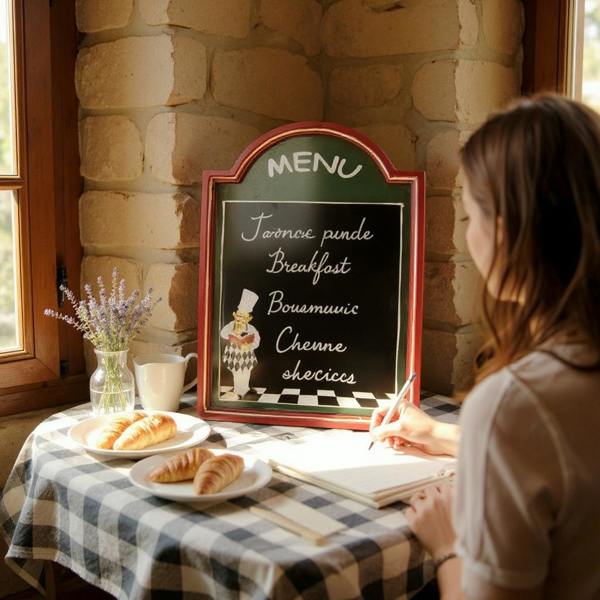 60X40CM CHEF MENU BLACKBOARD