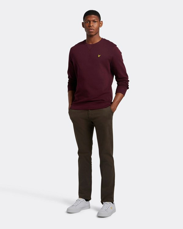 Lyle & Scott Branded Pull-over Jumper - Burgundy