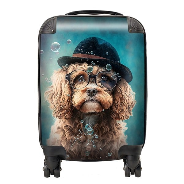 Warren Reed Cavapoo Dog Splashart Suitcase