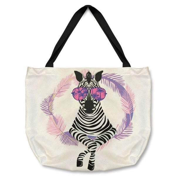 Benjamin Tate Design Pink Zebra Tote bag