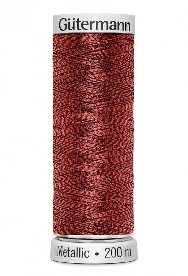 Gutermann Sulky Metallic Embroidery Thread 200m Polyamide, Polyester Thread Suitable For Embroidery