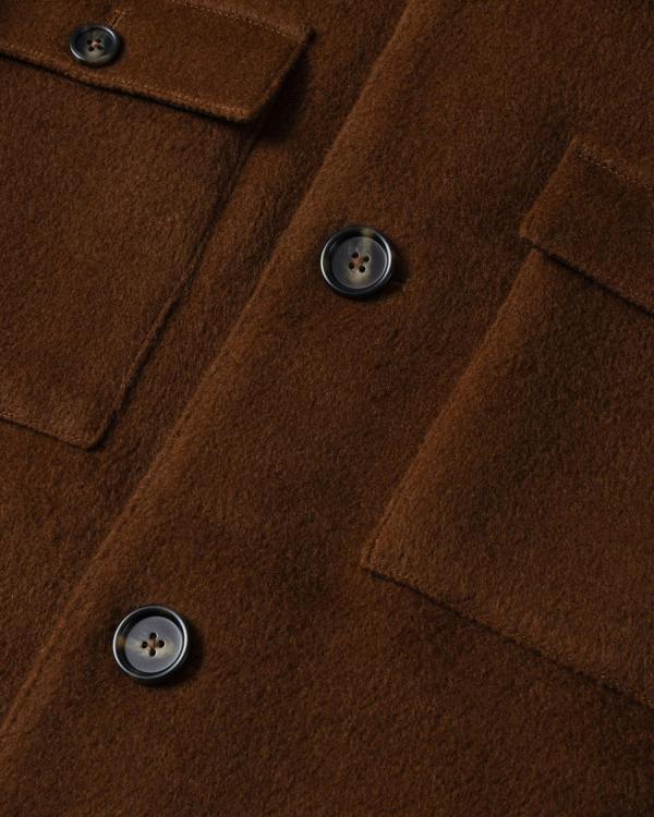 Steel & Jelly Grindal - Rust Brushed Twill Harrington Jacket