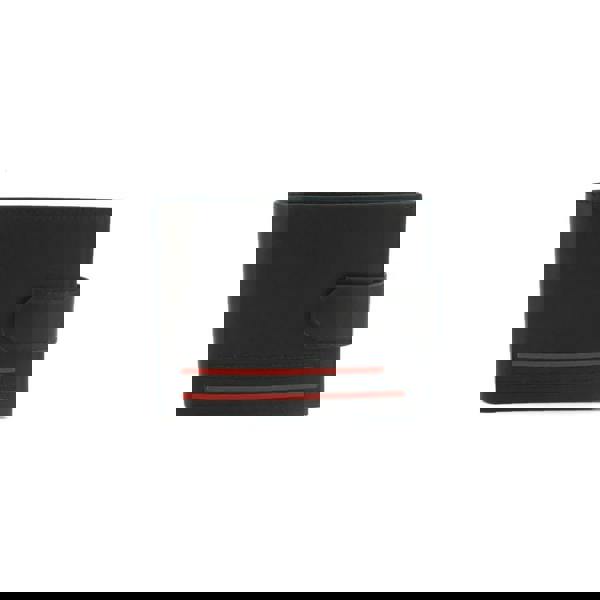 Eastern Counties Leather Unisex Adult Grayson Bi-Fold Leather Contrast Piping Wallet - Black/Red - 