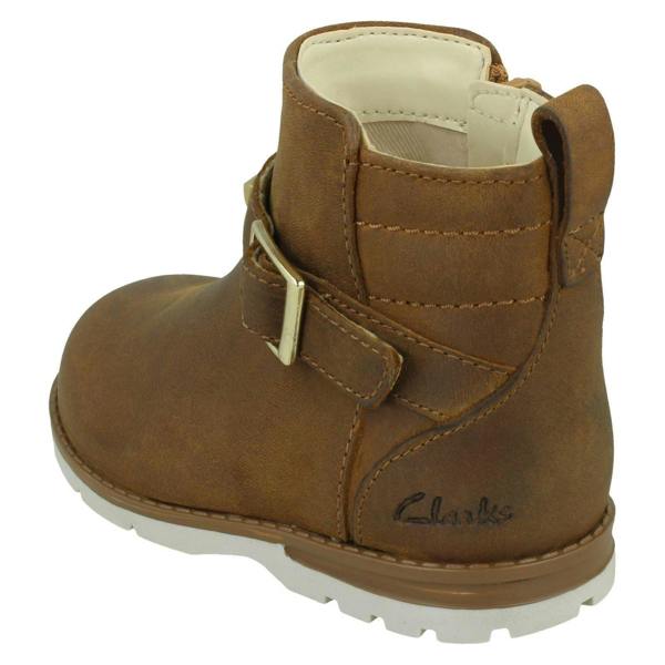 Clarks Girls Clarks Casual Ankle Boots Dabi Trim