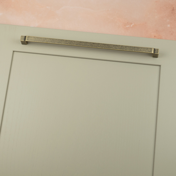 Handle & Home Antique Brass Stepped Cabinet Handles