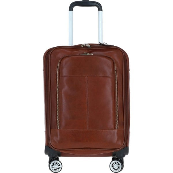 Real Leather Trolley Suitcase: pl-52