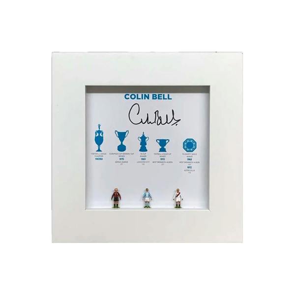 Unbranded Colin Bell signed hand painted Subbuteo style display