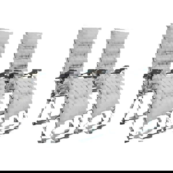 Smart Living Zero Gravity Chair with Cushion & Pillow - Grey