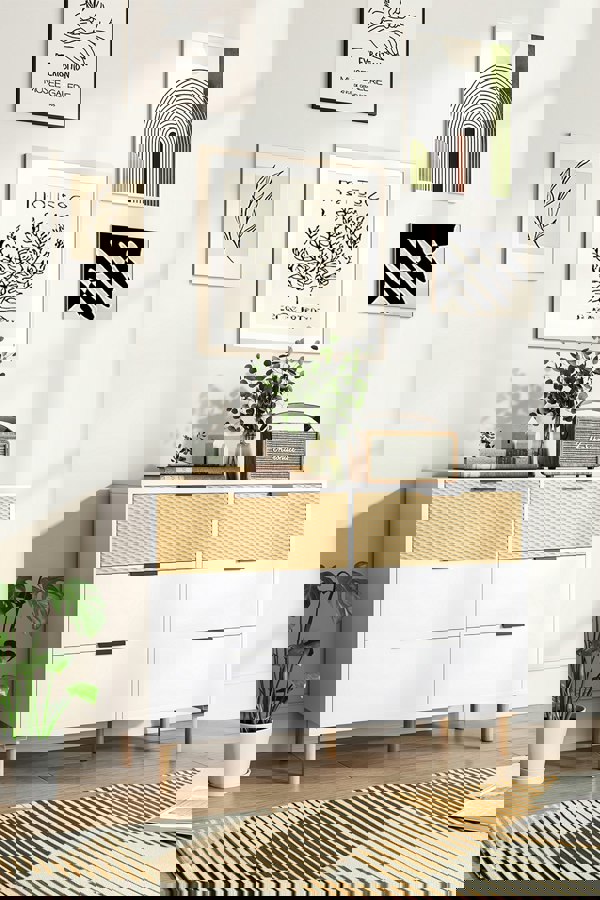 Living and Home Contemporary Wooden Storage Cabinet