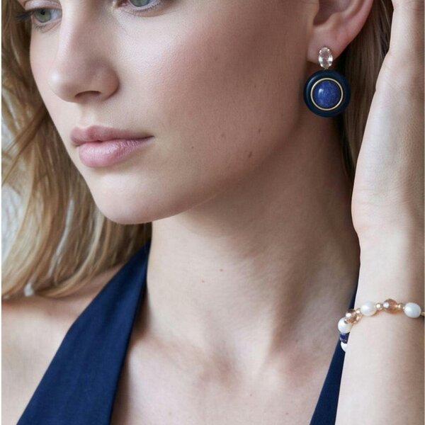 Uchi & Soto Enso Crystal Bracelet with Sodalite Charm
