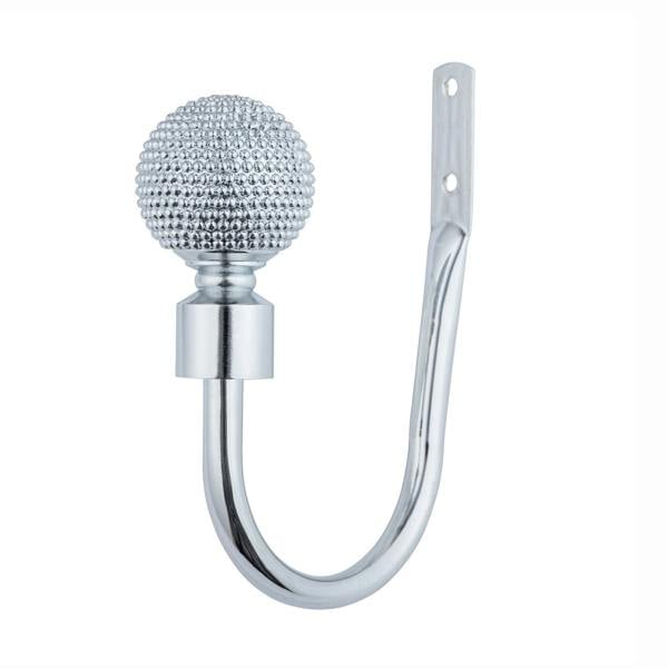 A.Unique Home Beaded Ball Metal Extendable Curtain Pole with Rings and Fittings, In a Variety of Colours and Sizes (25/28mm)