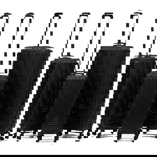 Flight Knight Set of 3 Hard Shell Suitcases Carry On Cabin & Check in Hold Luggage