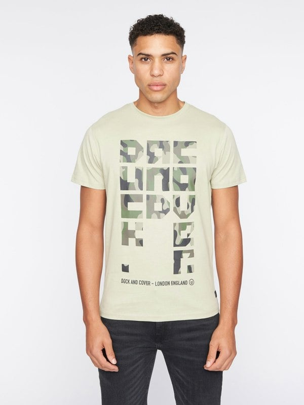 Duck and Cover Camotown T-Shirt - Light Sage