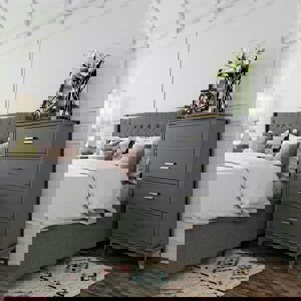 Dorel Home Westerleigh 4 DRW Dresser Graphite Grey