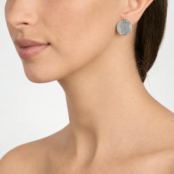 Cachet London Caspain Silver Clip On Earrings