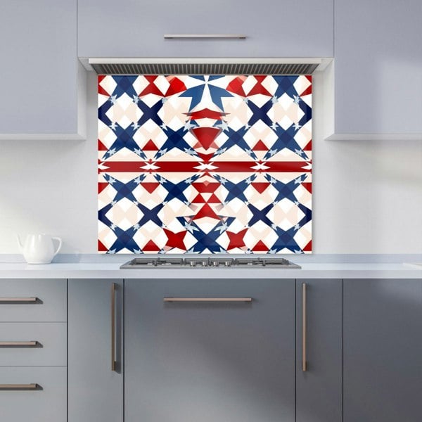 Warren Reed - Designer American Flag Abstract Pattern Kitchen Splashback