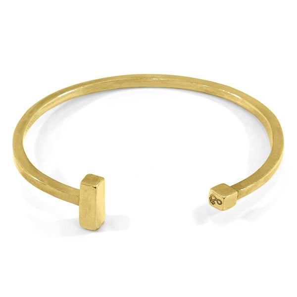 Anchor & Crew Faris Square Midi Wayfarer 9ct Yellow Gold Bangle