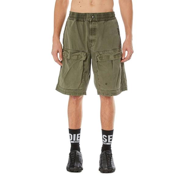 Diesel Mens P-Beek Shorts - Green - 