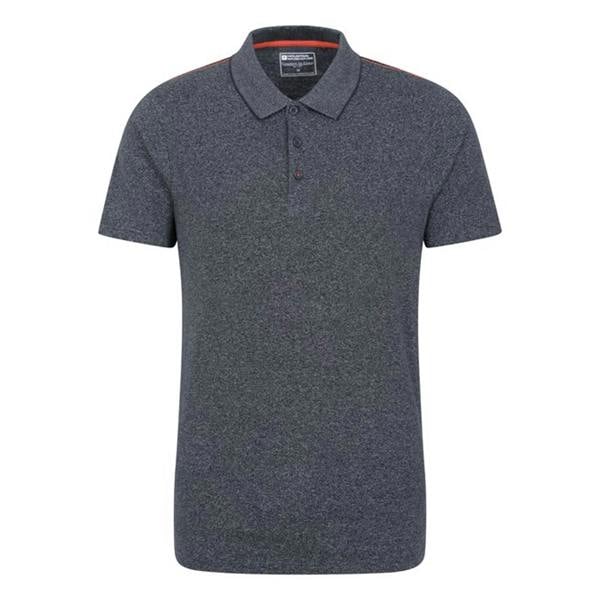 Mountain Warehouse Mens Cordyline Textured Polo Shirt - Navy - 