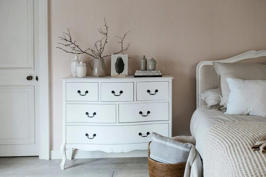 Statement Furniture Juliette Chest of Drawers Large 6 Drawer French Style Bedroom Storage