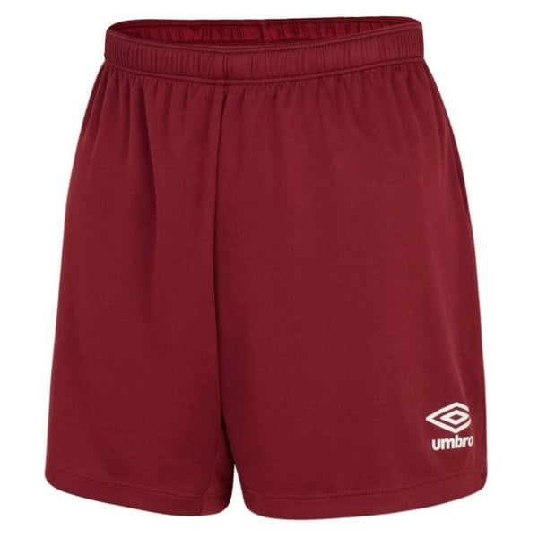 Umbro Womens/Ladies Club Logo Shorts - New Claret