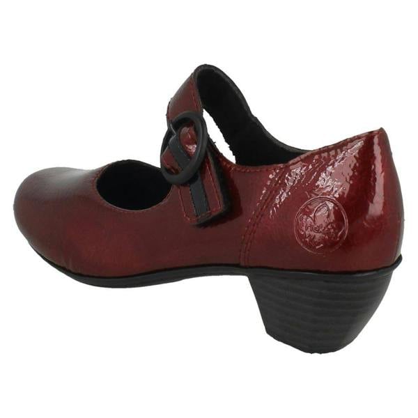 Rieker Ladies Rieker Buckle Detailed Hook and Loop Smart Heels 41756