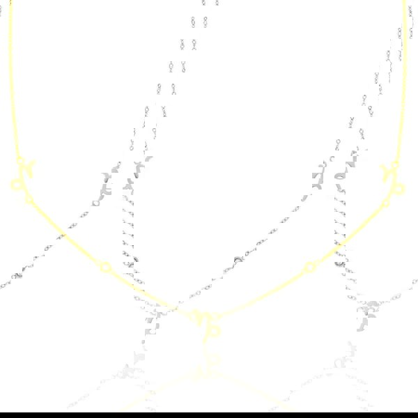 Say It With Capricorn Necklace with CZ Stones - Yellow Gold Plated