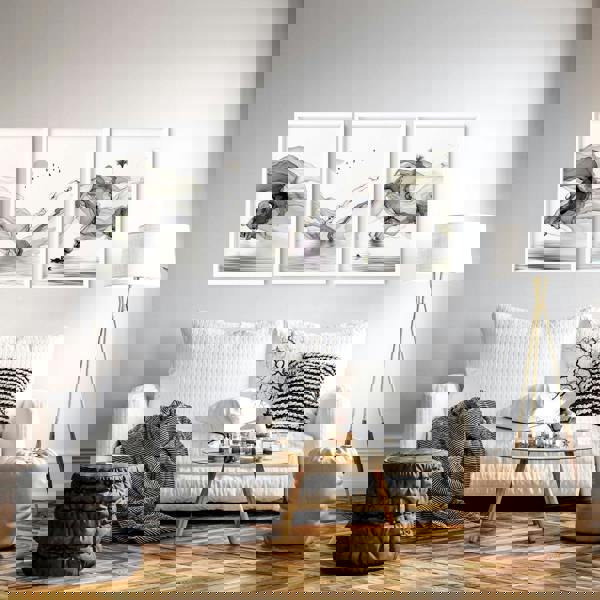 Framed Pictures For Living Room | Set of 3 wall art prints