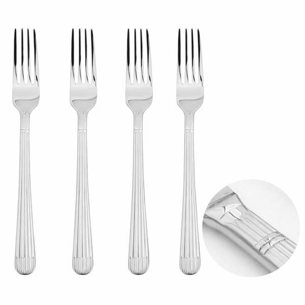 Glim Glam Cutlery Sets Stainless Steel 18/8 Fork 4pc Set Catering Papyrus 