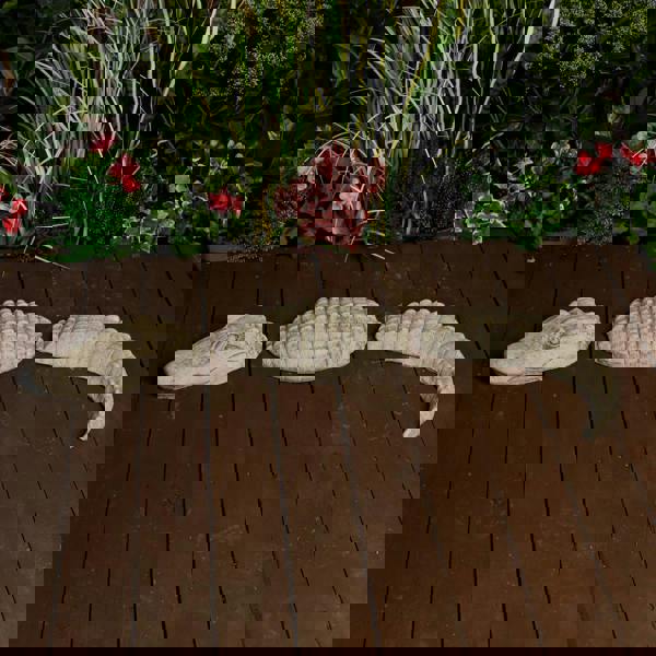 Crocodile Stone Cast Garden Ornament 