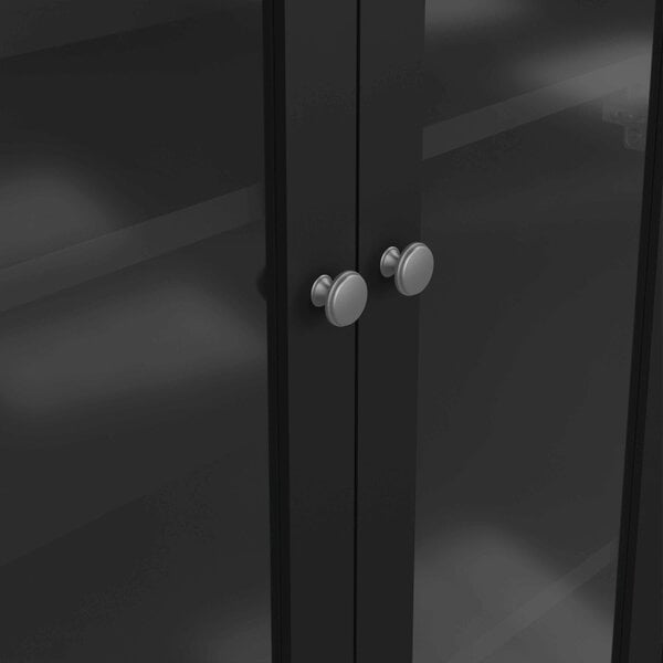 Wyld Haus Gossmere Matt Black China Cabinet 2 Doors 3 Drawers