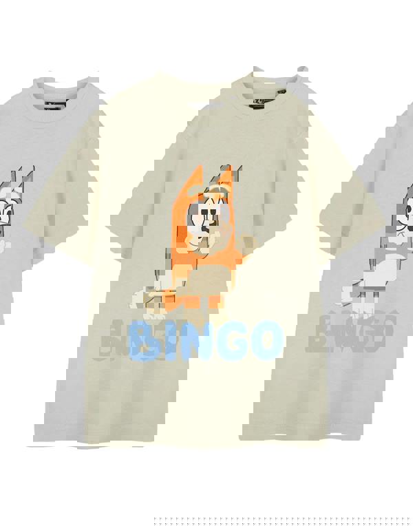 Bluey Unisex Kids Beige Bingo Short Sleeved T-Shirt