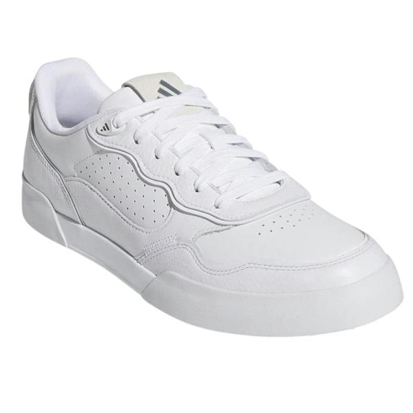 Adidas Mens Retrocross 25 Sleek Spikeless Golf Shoes - White/Grey - 