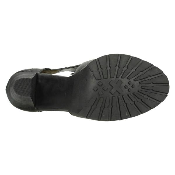Ladies Barricci Side Cut Out Peep Toe Heels
