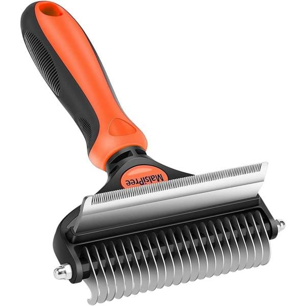 Dyzi Professional 2-Sided Dog & Cat Grooming Brush Orange