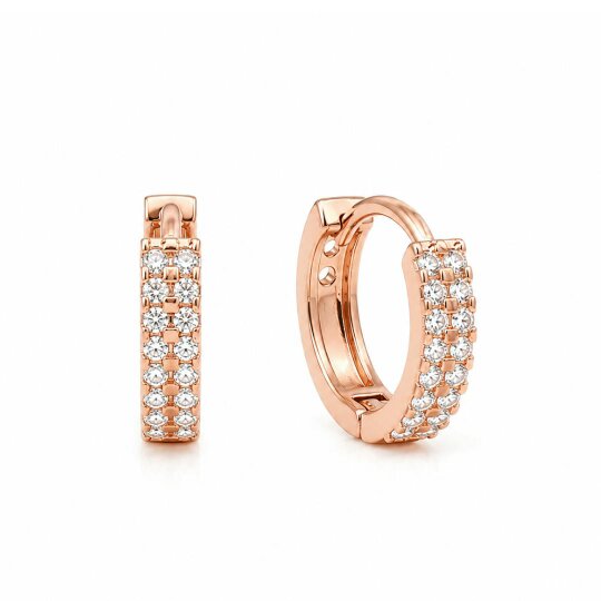 Say It With Pave CZ Hug Earrings